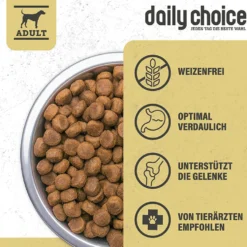 daily choice Basic mit Geflügel, Reis und Erbsen Trockenfutter 15 kg
