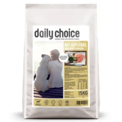 daily choice Basic mit Geflügel, Reis und Erbsen Trockenfutter 15 kg