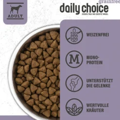 daily choice Grainfree Truthahn mit Kartoffeln und Erbsen Trockenfutter 15 kg