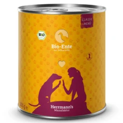 Herrmann's Classic Bio-Ente mit Süßkartoffeln Nassfutter 6 x 800 g