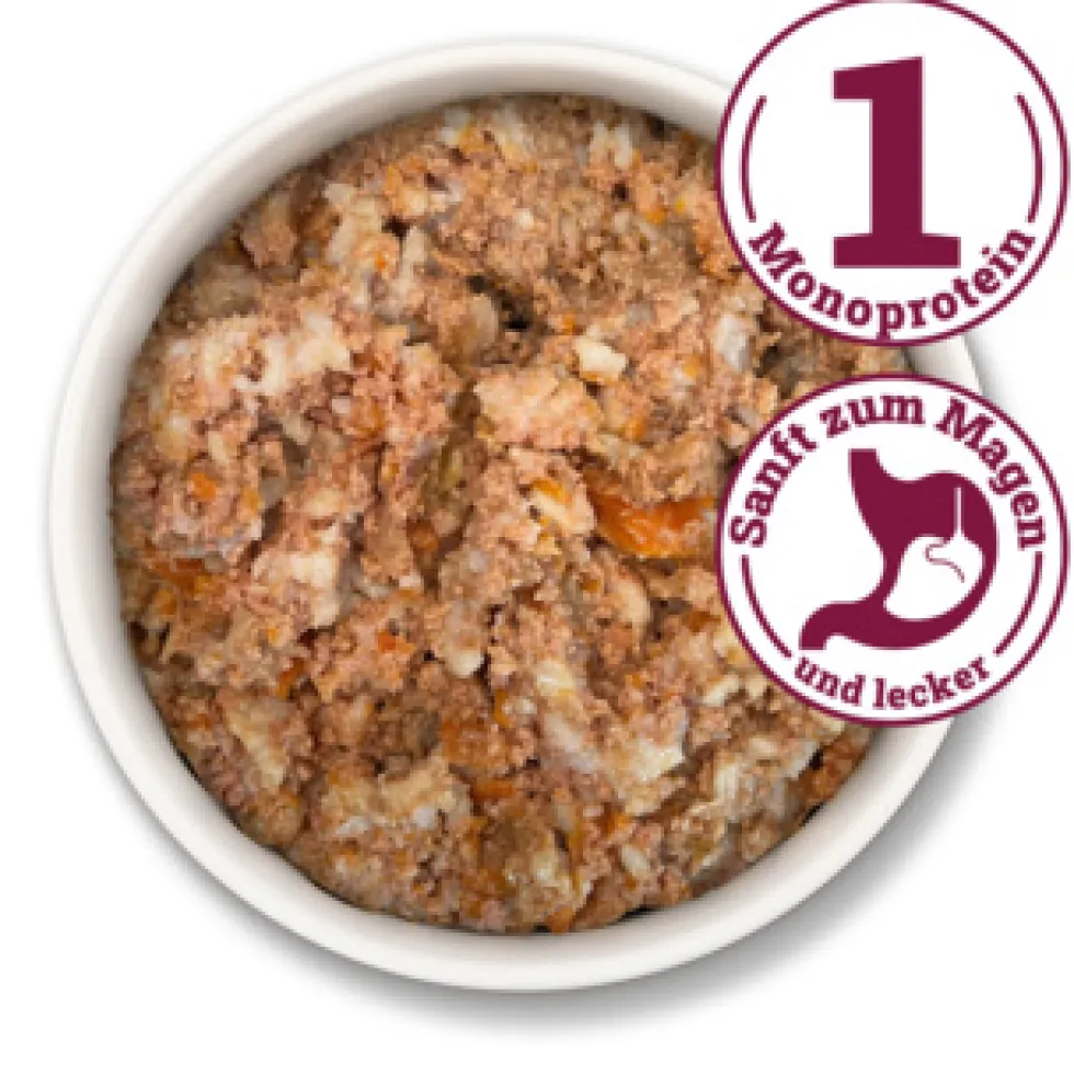 Herrmann's Classic Bio-Pute mit Reis Nassfutter 6 x 400 g