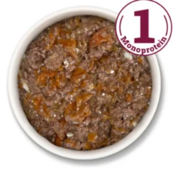 Herrmann's Classic Bio-Rinderherz mit Fenchel Nassfutter 10 x 130 g