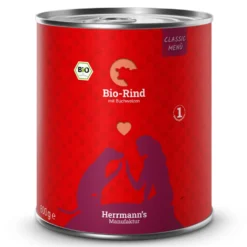 Herrmann's Classic Bio-Rind mit Buchweizen Nassfutter 6 x 800 g