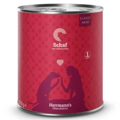Herrmann's Classic Schaf mit Haferflocken Nassfutter 6 x 800 g