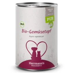 Herrmann's Kreativ-Mix Bio Gemüsetopf Ergänzung Nassfutter 6 x 400 g