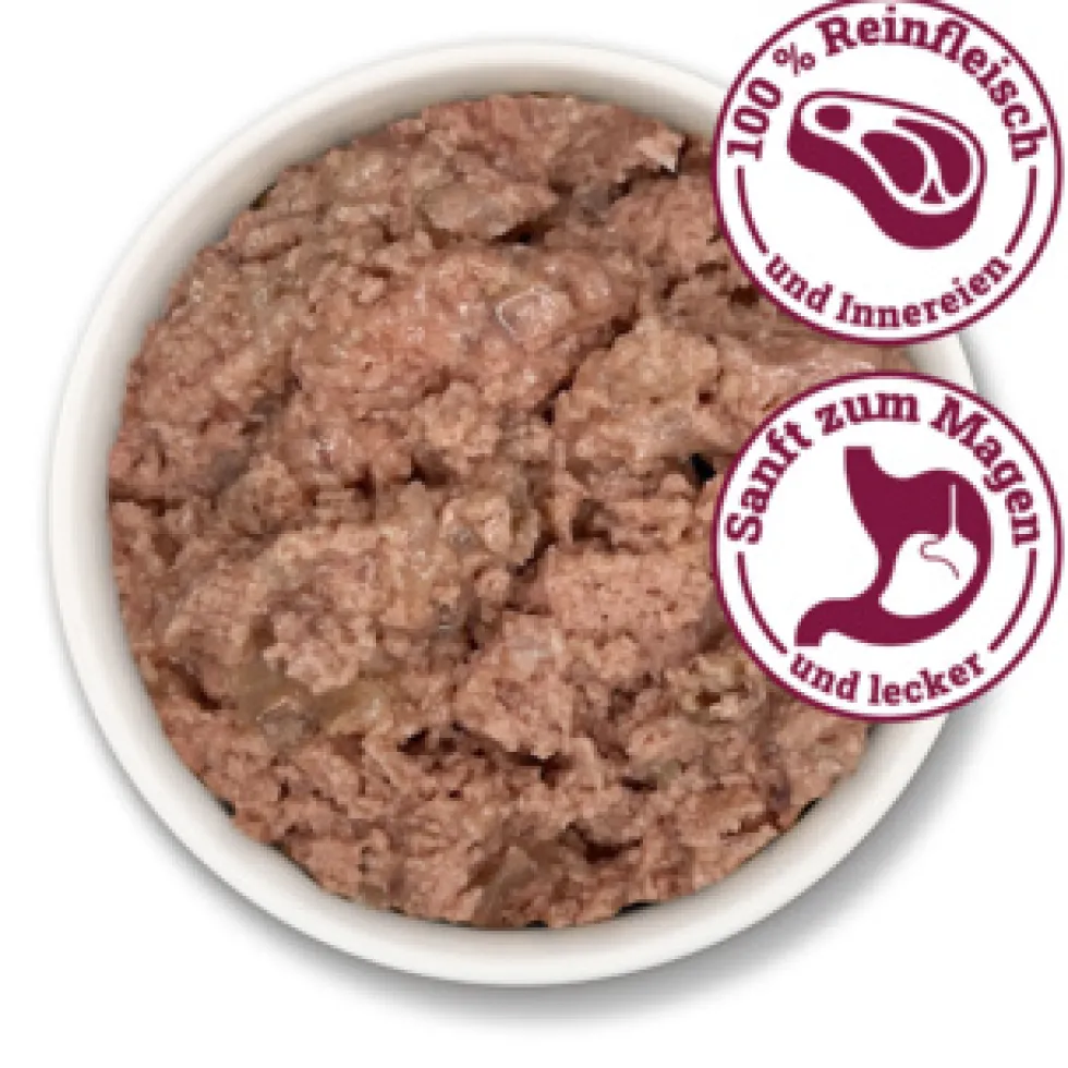 Herrmann's Kreativ-Mix Bio Huhn Reinfleisch Ergänzung Nassfutter 6 x 800 g