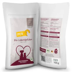 Herrmann's Kreativ-Mix Bio Lebertöpfchen Ergänzung Nassfutter 12 x 100 g