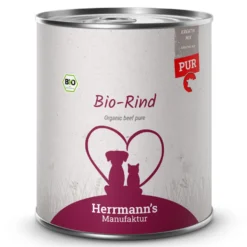 Herrmann's Kreativ-Mix Bio Rind Reinfleisch Ergänzung Nassfutter 6 x 800 g