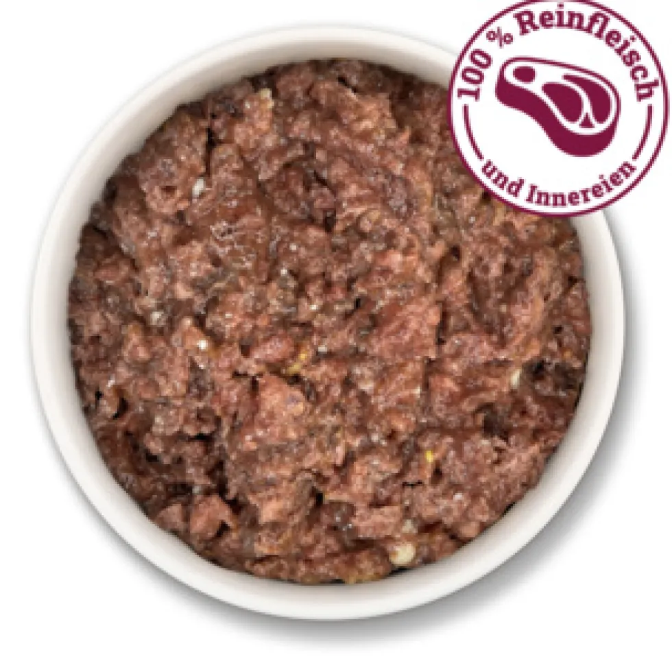 Herrmann's Kreativ-Mix Bio Rind Reinfleisch Ergänzung Nassfutter 60 x 200 g