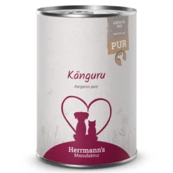 Herrmann's Kreativ-Mix Känguru Reinfleisch Ergänzung Nassfutter 6 x 400 g