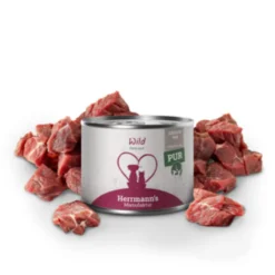 Herrmann's Kreativ-Mix Wild Reinfleisch Ergänzung Nassfutter 12 x 200 g