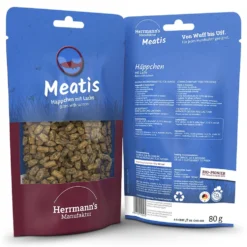 Herrmann's Meatis Lachs mit Hirse Snack 80 g
