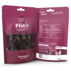 Herrmann's Pfotis Pferdewürstchen Snack 80 g