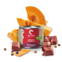Herrmann's Selection Adult Bio Rind mit Kürbis & Quinoa Nassfutter 12 x 200 g