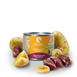 Herrmann's Selection Adult Bio Ente mit Kartoffeln & Banane Nassfutter 12 x 200 g