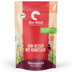 Herrmann's Selection Adult Bio Rind mit Kürbis & Quinoa Nassfutter 12 x 100 g