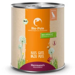 Herrmann's Selection Adult Bio Pute mit Pastinake & Kartoffel Nassfutter 6 x 800 g