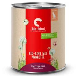 Herrmann's Selection Adult Bio Rind mit Karotten & Amaranth Nassfutter 6 x 800 g