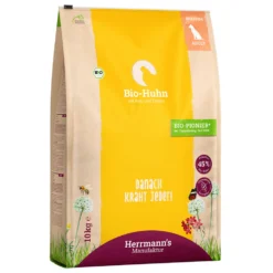 Herrmann's Selection Adult Bio-Huhn mit Reis & Erbsen Trockenfutter 10 kg