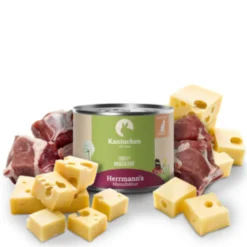 Herrmann's Selection Adult Kaninchen und Käse Nassfutter 60 x 200 g