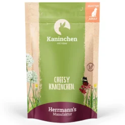 Herrmann's Selection Adult Kaninchen und Käse Nassfutter 60 x 100 g