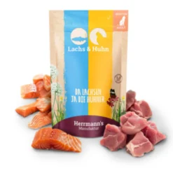 Herrmann's Selection Adult Lachs und Huhn Nassfutter 12 x 100 g