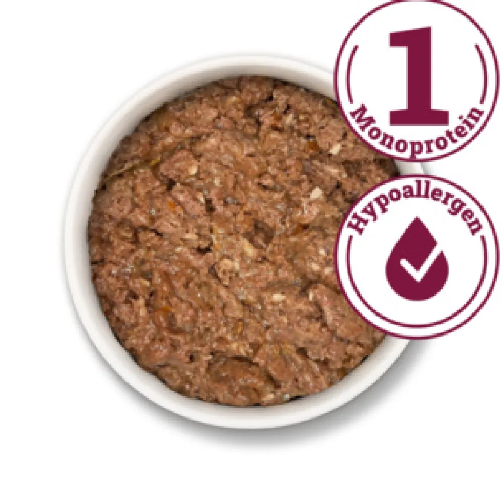 Herrmann's Selection Adult Pferd mit Karotte & Kokosflocken Nassfutter 60 x 100 g