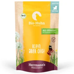 Herrmann's Selection Kitten Bio Huhn mit Karotte Nassfutter 12 x 100 g