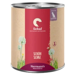 Herrmann's Selection Sensible Schaf mit Zucchini und Kartoffeln Nassfutter 6 x 800 g