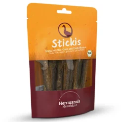 Herrmann's Stickis Bio Gans mit Dinkelflocken Snack 80 g