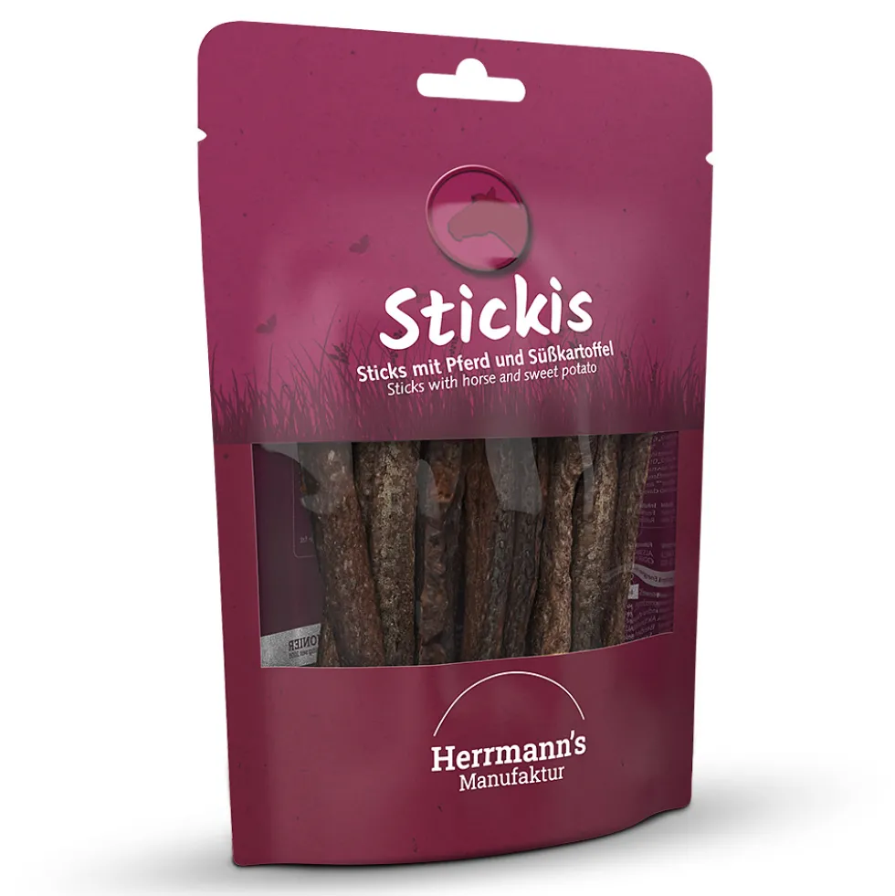 Herrmann's Stickis Pferd mit Süßkartoffeln Snack 80 g