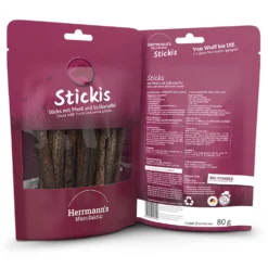 Herrmann's Stickis Pferd mit Süßkartoffeln Snack 80 g