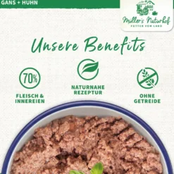 Müller’s Naturhof Traditionell Gans und Huhn Nassfutter 60 x 100 g