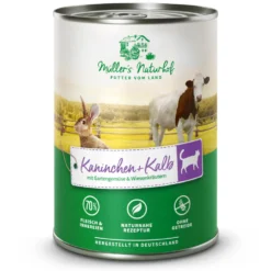 Müller’s Naturhof Traditionell Kaninchen und Kalb Nassfutter 6 x 400 g
