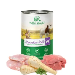 Müller’s Naturhof Traditionell Kaninchen und Kalb Nassfutter 6 x 400 g