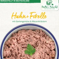 Müller’s Naturhof Traditionell Huhn & Forelle Nassfutter 60 x 100 g
