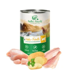 Müller’s Naturhof Traditionell Huhn & Forelle Nassfutter 6 x 400 g