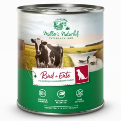 Müller’s Naturhof Traditionell Rind und Ente Nassfutter 6 x 800 g