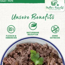 Müller’s Naturhof Traditionell Kalb und Pute Nassfutter 6 x 800 g