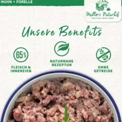 Müller’s Naturhof Traditionell Huhn und Forelle Nassfutter 6 x 800 g