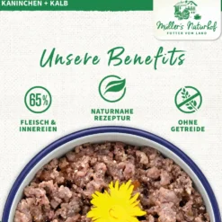 Müller’s Naturhof Traditionell Kaninchen und Kalb Nassfutter 6 x 800 g