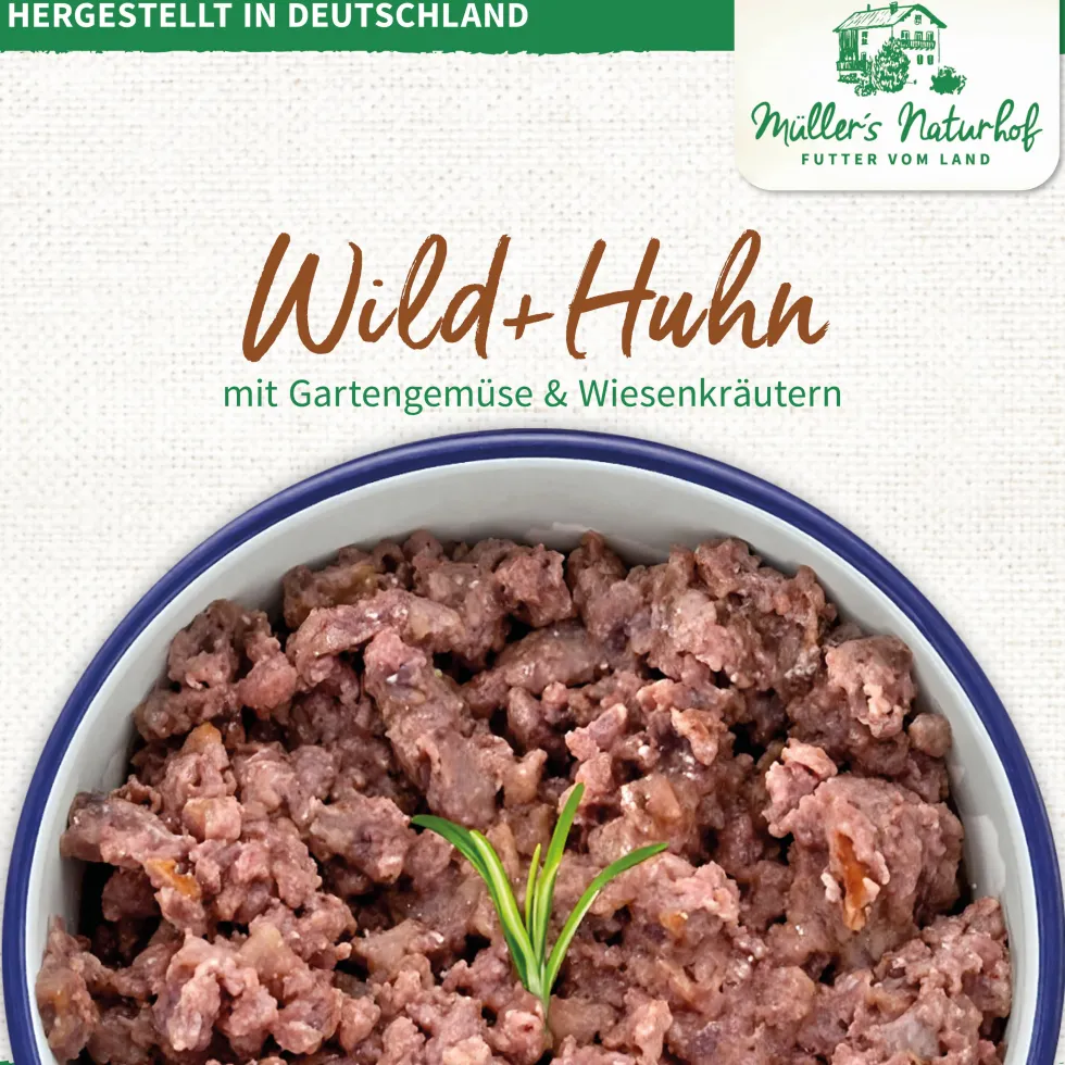 Müller’s Naturhof Traditionell Wild und Huhn Nassfutter 6 x 800 g