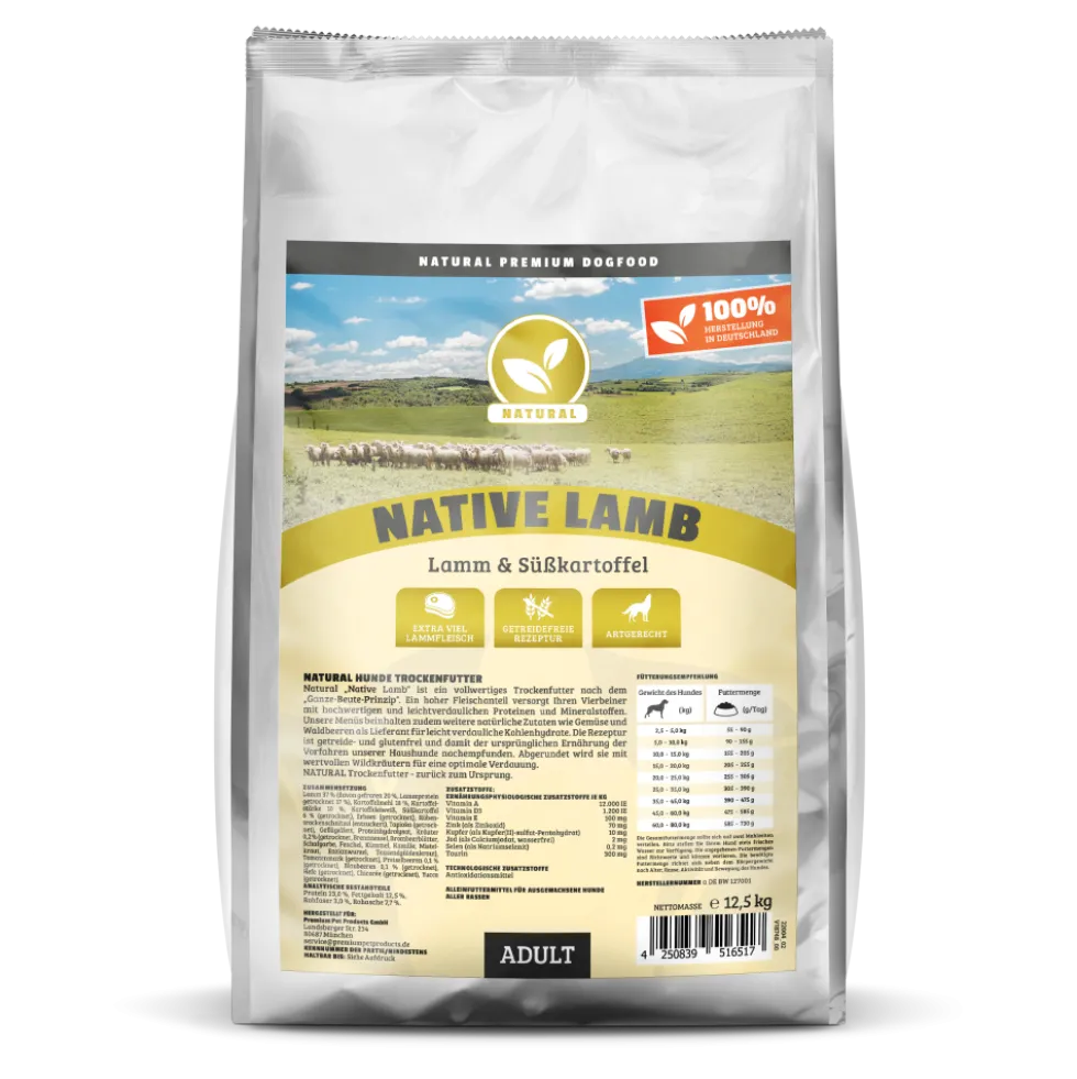 Natural Native Lamb Trockenfutter 12,5 kg