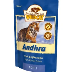 Wildcat Adult Andhra Fisch & Süßkartoffel Nassfutter 7 x 100 g