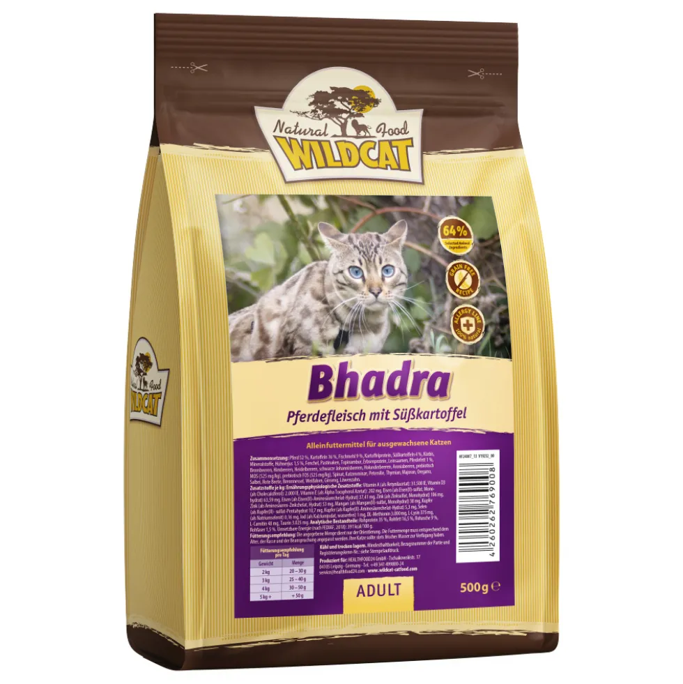 Wildcat Adult Bhadra Pferdefleisch Trockenfutter 500 g