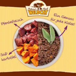Wildcat Adult Bhadra Pferd & Süßkartoffel Nassfutter 7 x 100 g