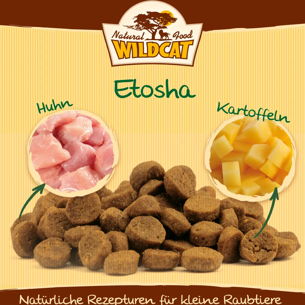 Wildcat Adult Etosha Huhn & Kartoffel Trockenfutter 500 g
