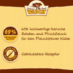 Wildcat Adult Karoo Kaninchen & Geflügel Trockenfutter 4 x 3 kg