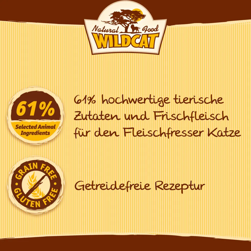 Wildcat Adult Karoo Kaninchen & Geflügel Nassfutter 7 x 100 g