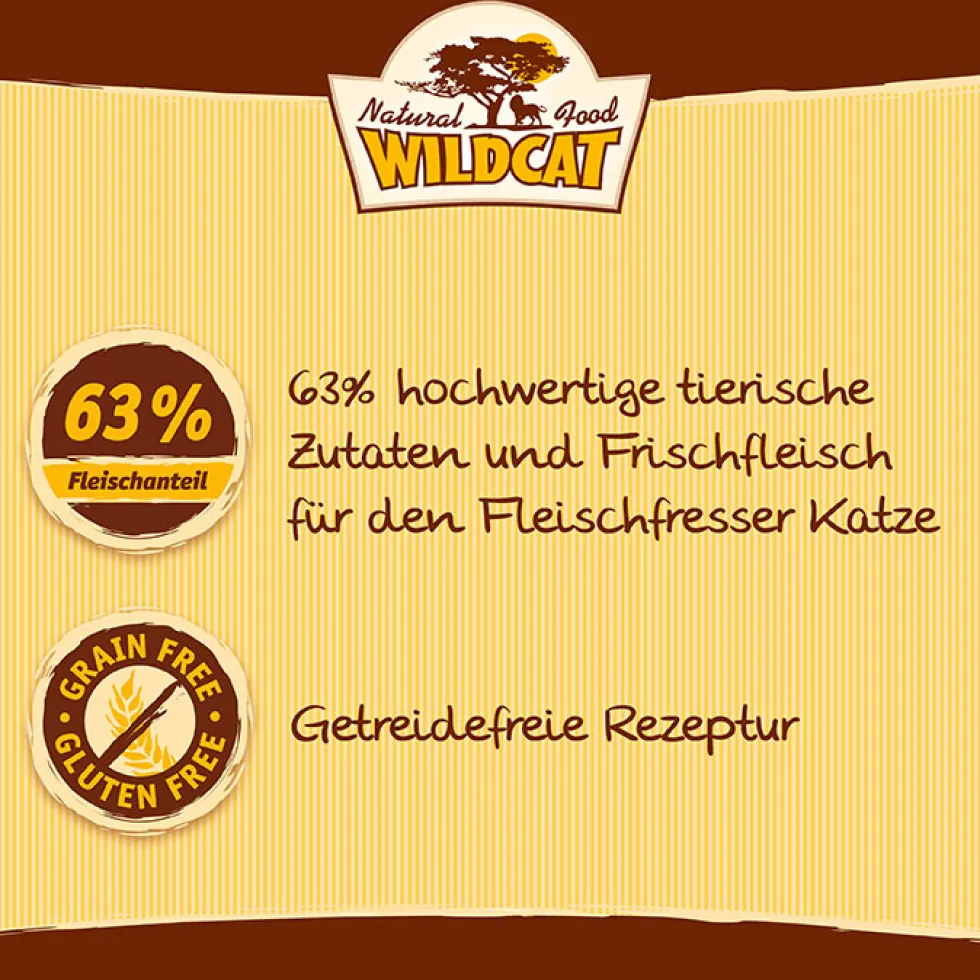 Wildcat Senior Serengeti Geflügel & Kartoffel Nassfutter 7 x 100 g